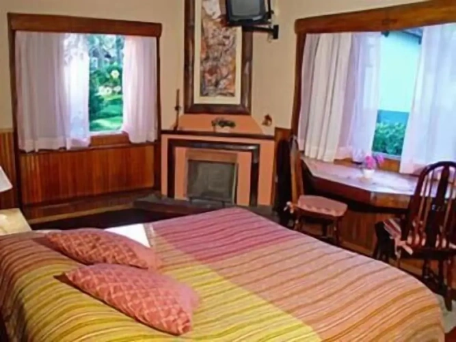 Chalet with balcony