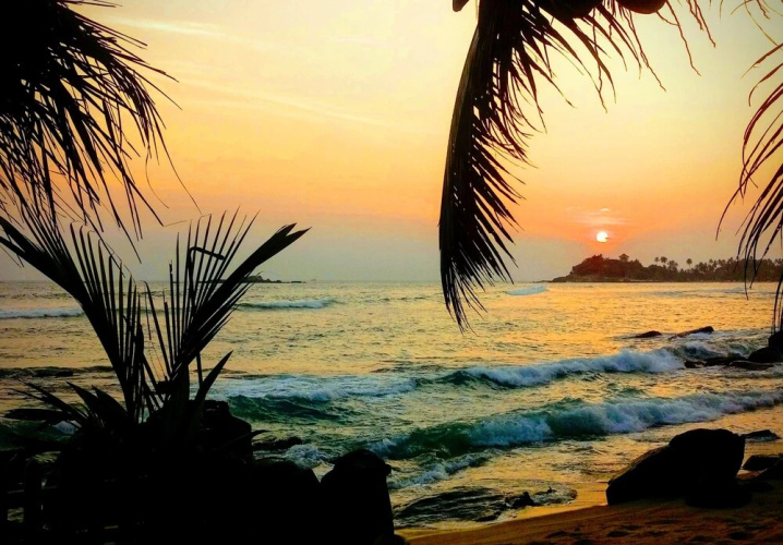 Happy beach resort