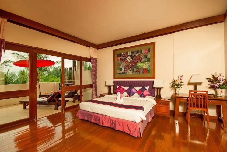 Deluxe Double room with balcony and with garden view