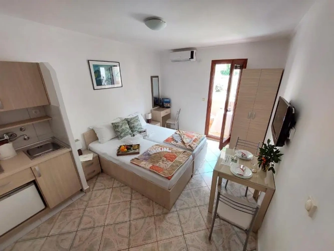 Double Studio with balcony and with mountain view