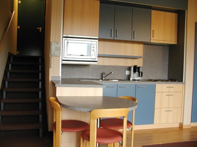 Studio with balcony