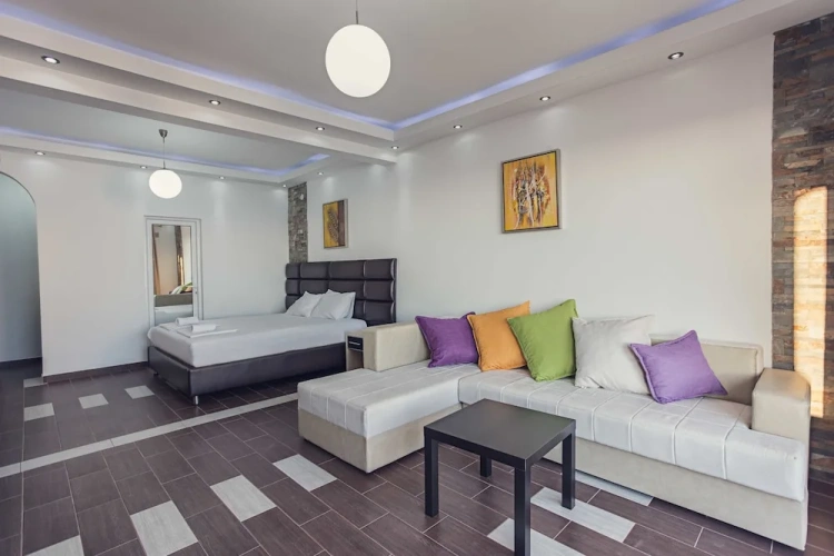 Double Studio with balcony and with partial sea view