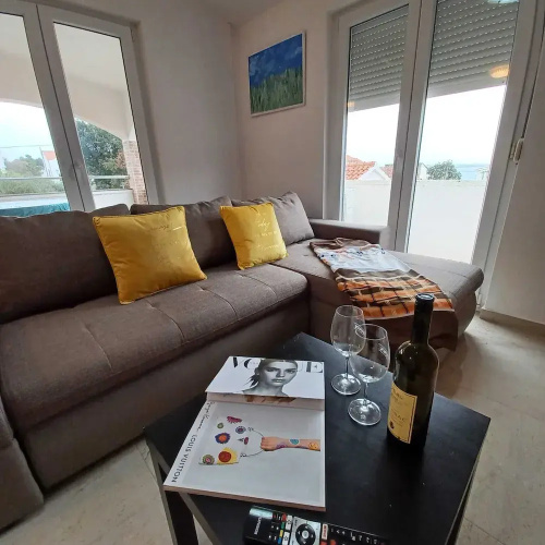 Beachfront Apartment With Balcony and Sea View