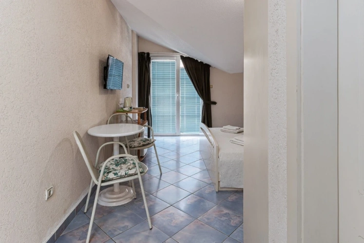 Studio with balcony and with garden view