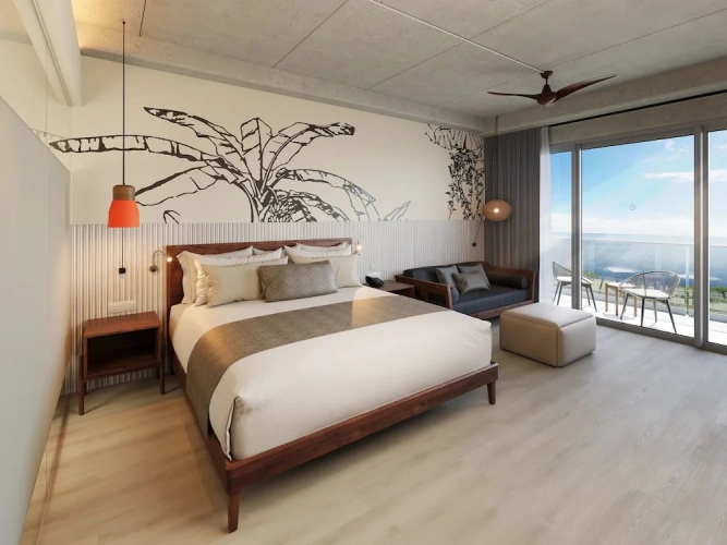 Double Club Junior Suite with balcony and with bay view