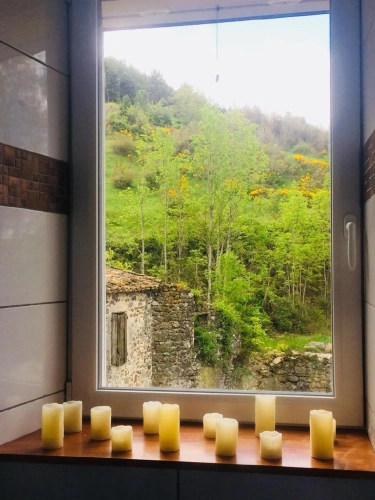 Studio with mountain view