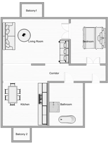 1 Bedroom Apartment