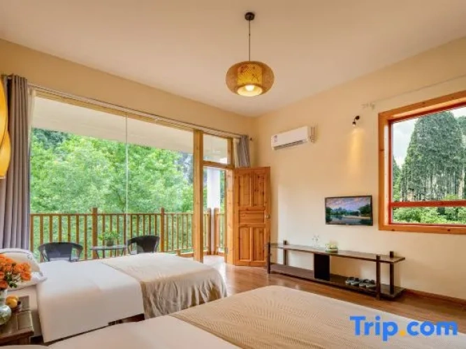 Standard Twin room with balcony and with mountain view