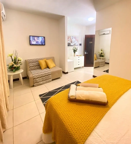 1 Bedroom Deluxe Double room with balcony and with sea view