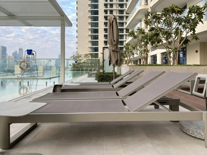 2BR Emaar Beachfront Full Sea Skyline Views