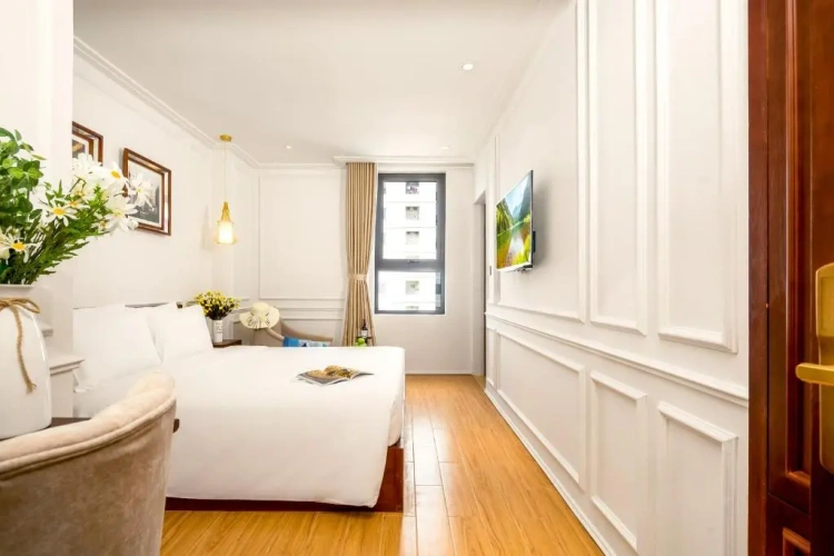 Deluxe Double room with side sea view