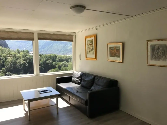 Studio with balcony and with view