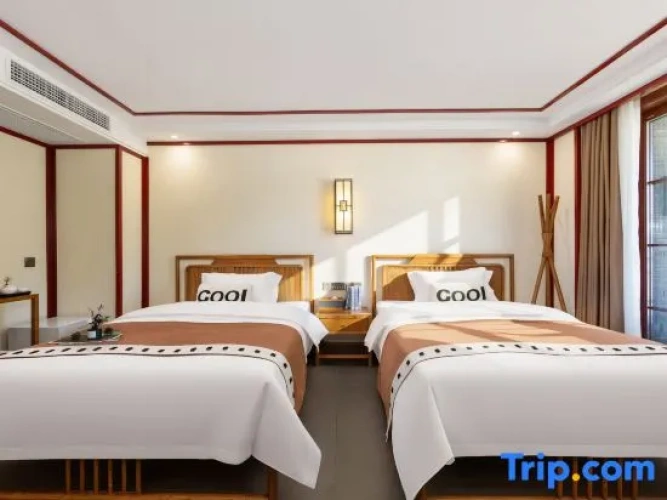 Standard Twin room with balcony and with river view