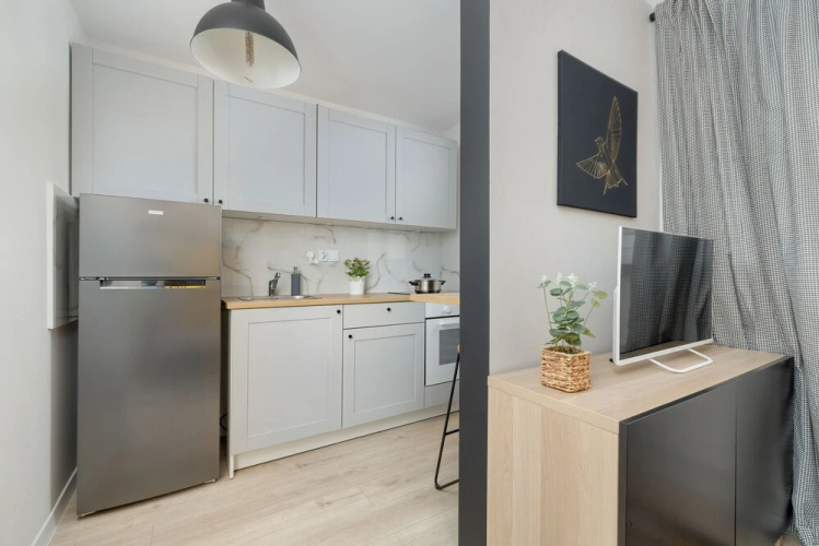 Yellow and Grey Studio by Renters