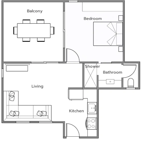 Standard room with balcony