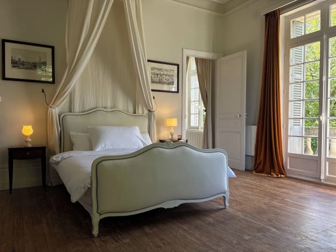 Deluxe Double room with balcony and with garden view