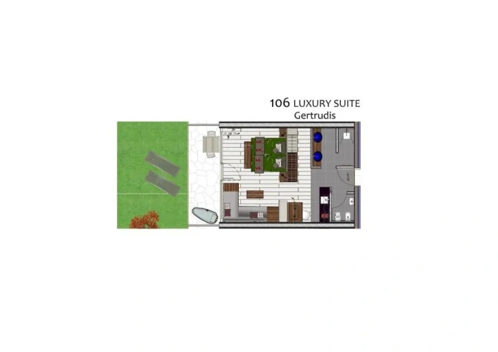 Luxury Double Suite with mountain view