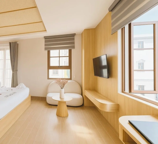 Deluxe Double room with balcony and with city view