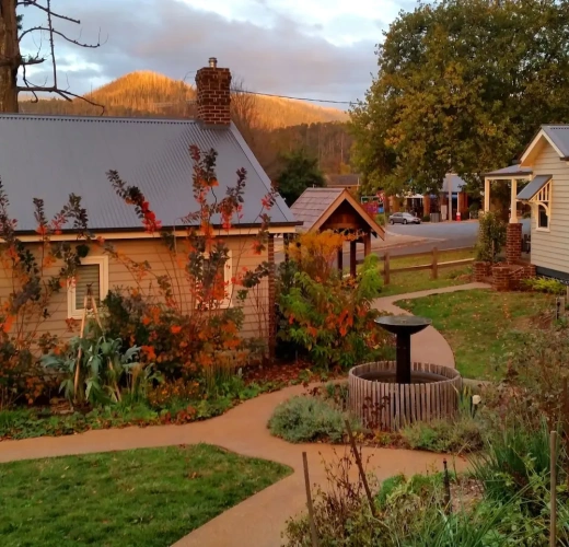 Cottage with balcony