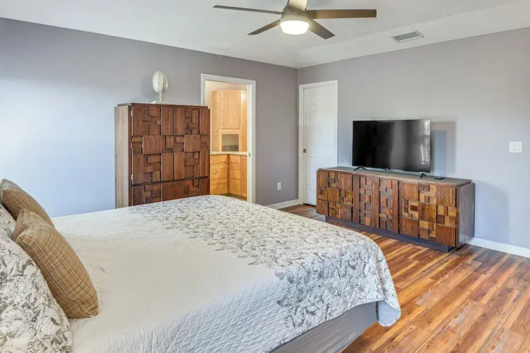 Walk to Beach! Palm Coast Oasis w/ Pool
