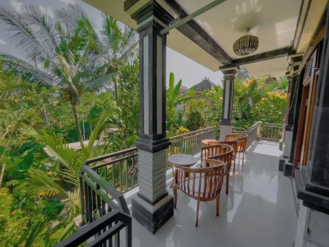 Deluxe Double room with balcony and with garden view
