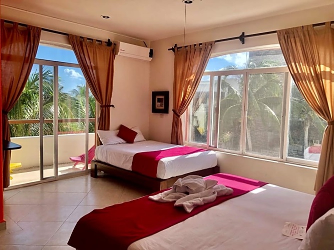 Standard Quadruple room with balcony