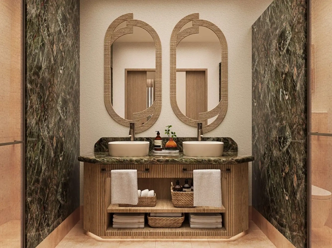 Double Suite with inland view