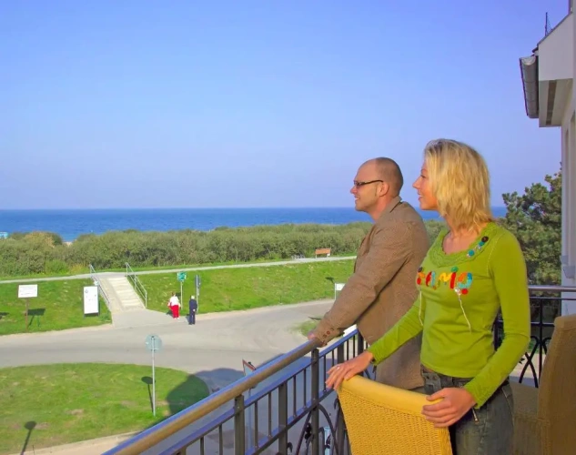 Deluxe Double room with balcony and with sea view