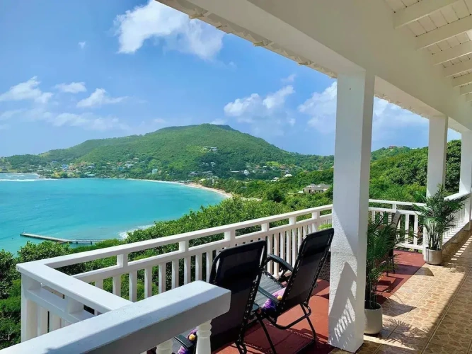 Cottage with balcony