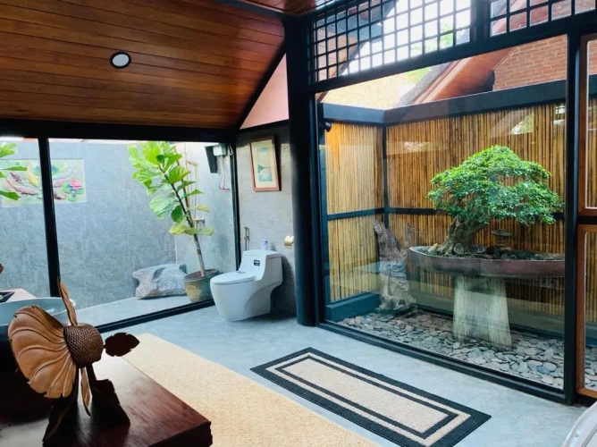 Villa with river view