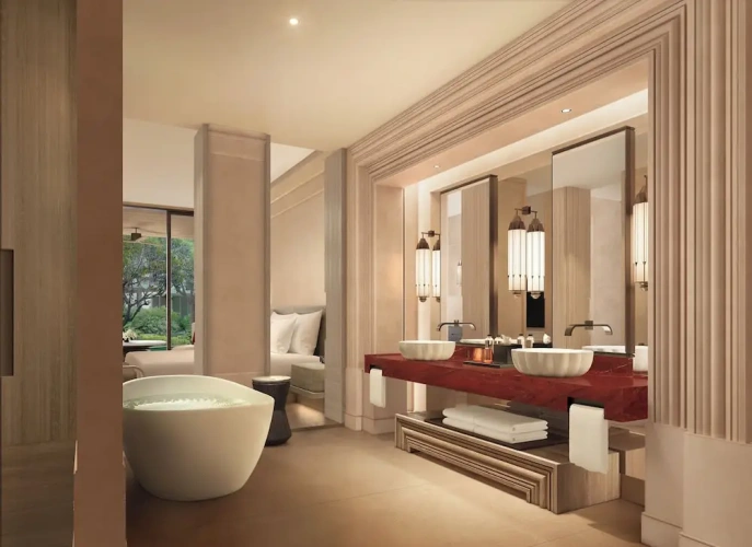 Deluxe Double room with balcony and with land view