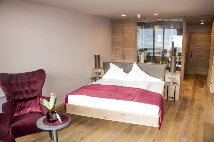 Deluxe Quadruple room with balcony and with mountain view
