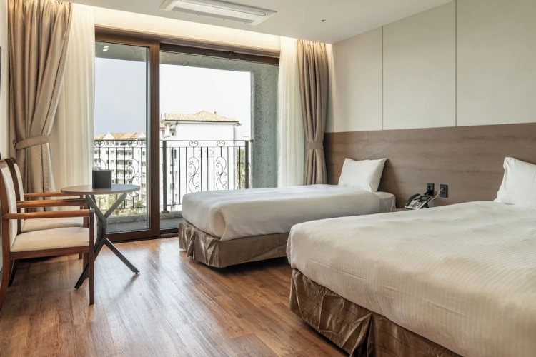 Deluxe Twin room with balcony and with sea view