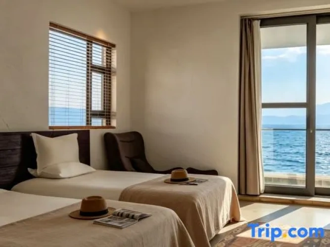 Standard Twin Family room with balcony and with sea view