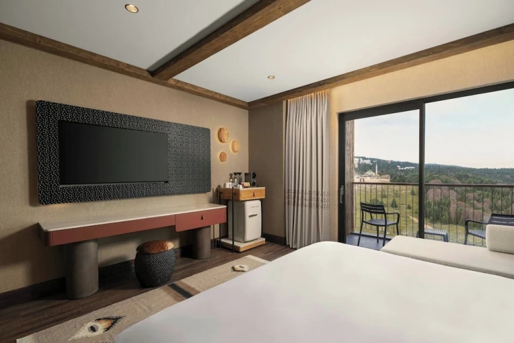 Deluxe Double room with balcony and with mountain view