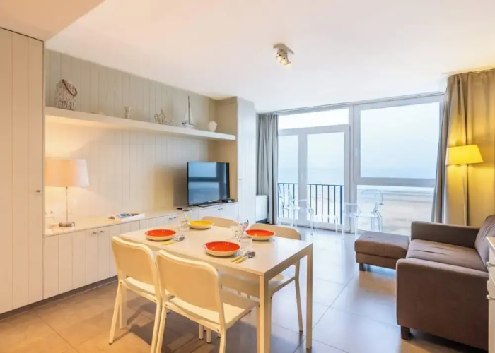 Apartment by Belgian Coast With Beach Views