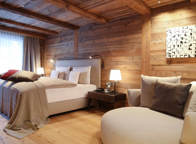 Double Family Suite with balcony and with mountain view