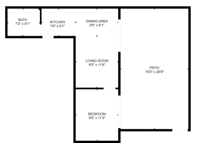 1 Bedroom Apartment with balcony