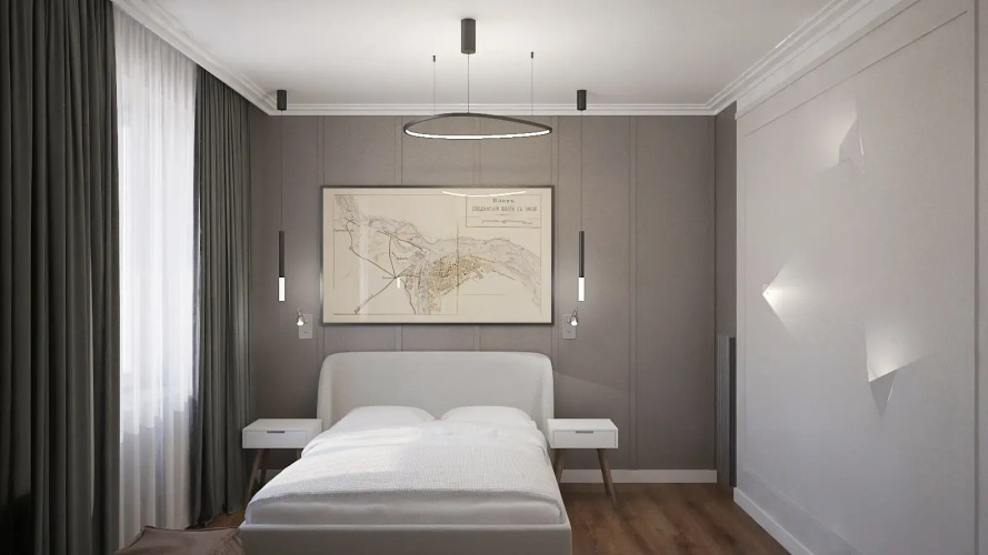 Фотография номера квартиры Квартира двухкомнатная в центре на ул.Большая Покровская. "Сова-Дом".