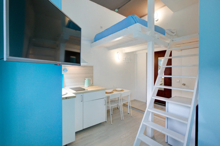 Фотография номера квартиры Квартира Домиго Двухуровневая Cтудия Pядом с Bодохранилищем