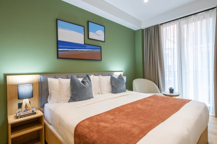 1 Bedroom Premium Double Suite with Kitchen with balcony