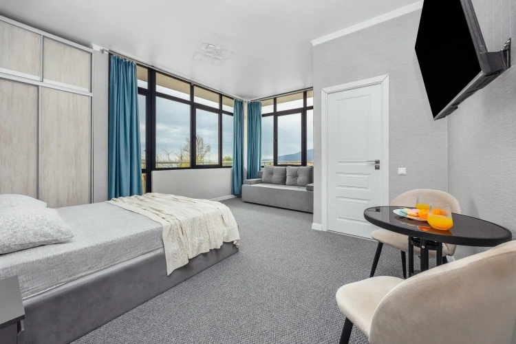 Superior Family room with balcony and with sea view