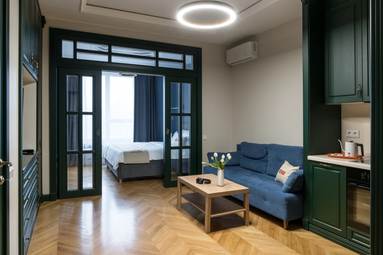 Фотография номера квартиры Апартаменты KeyGo #1051 с Видом на Поклонную Гору