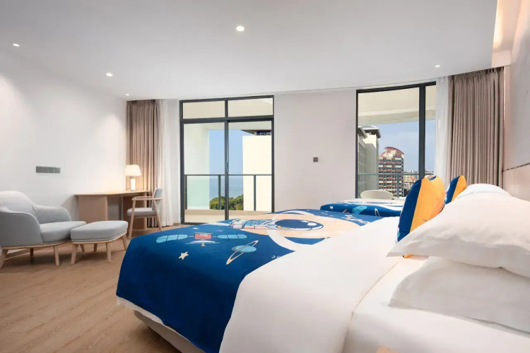 Superior Triple Family Suite with garden view