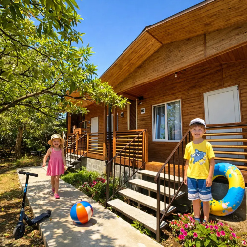 Quadruple Cottage with garden view