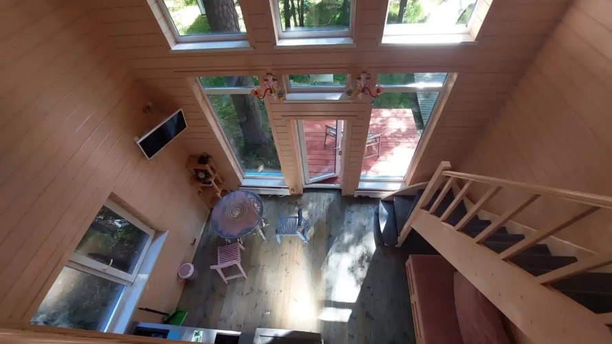 Фотография номера Коттеджа Частный дом в Заветах Ильича с розовой гостиной