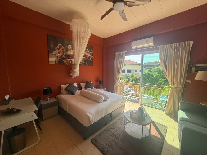 Deluxe Double room with balcony and with mountain view