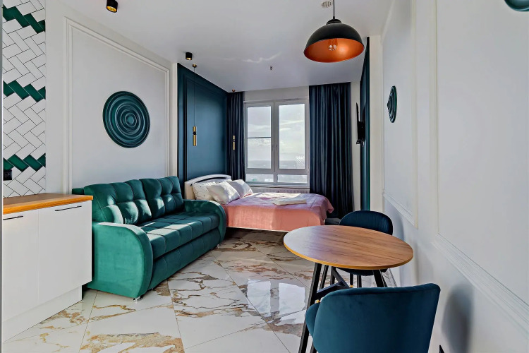 Фотография номера квартиры Апартаменты в центре города с видом на реку