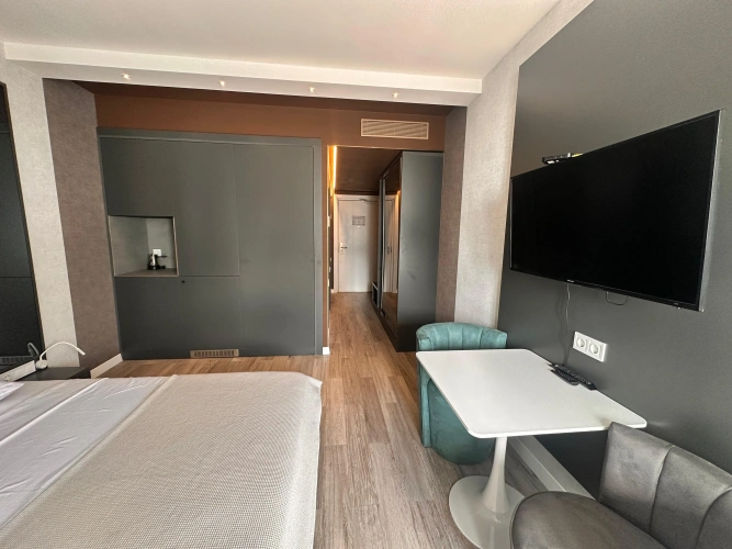 1 Bedroom Double Apartment with balcony and with city view