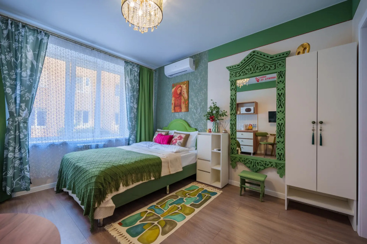Фотография номера квартиры Квартира Студия 21м² в центре города в русском стиле